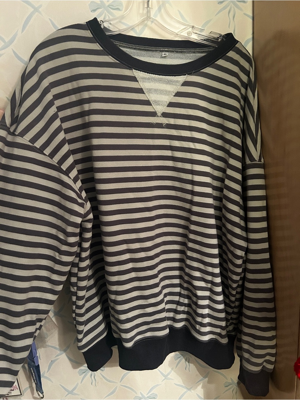 Striped Crewneck - XL - Blue Striped